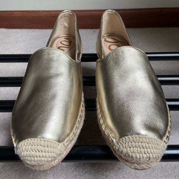 SAM EDELMAN Shoes - SAM EDELMAN Women Kesia Leather Espadrille NEW